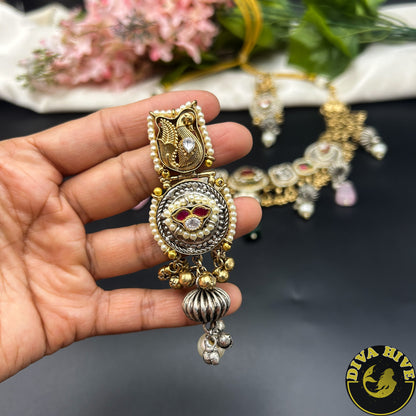 Paakhi Gorgeous Fusion Silver Necklace| Tribal Jewellery (Copy)