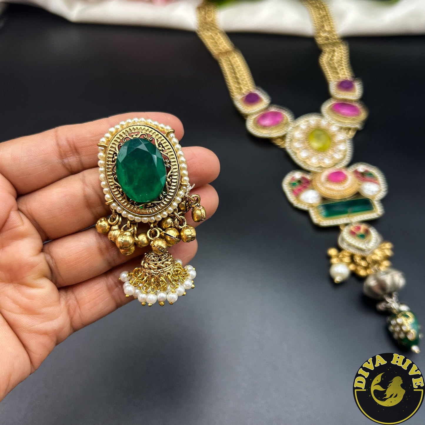 Paakhi Long Fusion Necklace