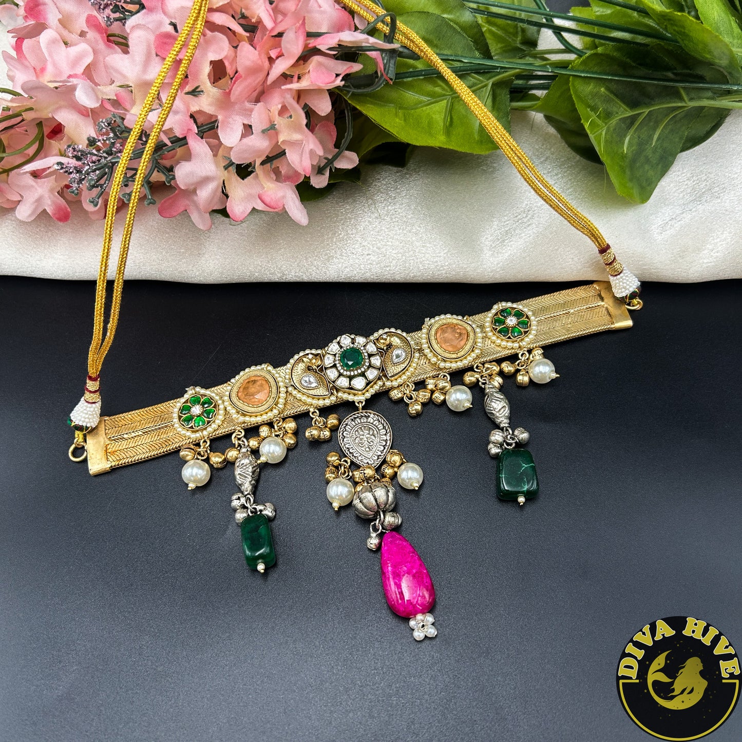 Suhani Gorgeous Fusion Silver Choker | Tribal Jewellery