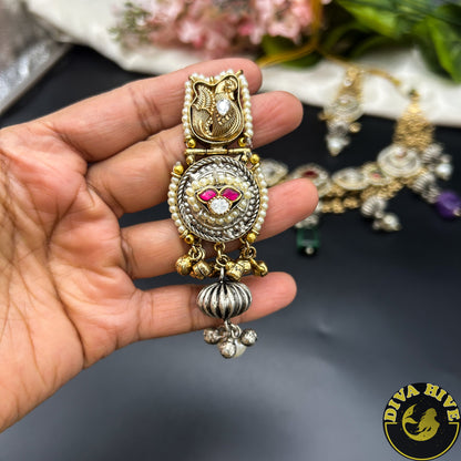 Paakhi Gorgeous Fusion Silver Necklace| Tribal Jewellery (Copy)