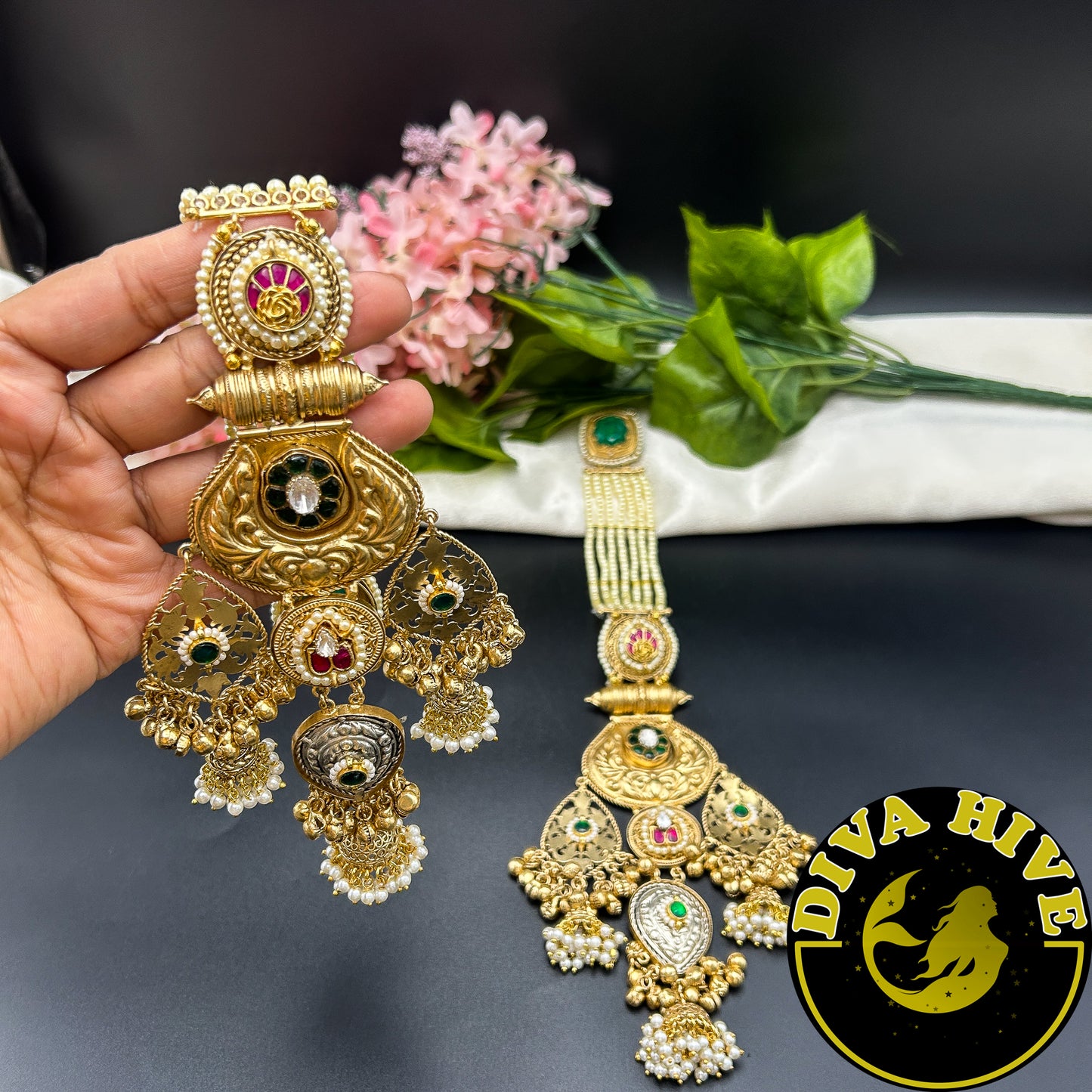 Aza Long Statement Earring