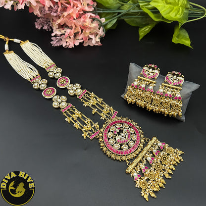 Veera Pachi Kundan Long Necklace