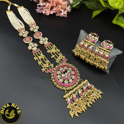 Veera Pachi Kundan Long Necklace