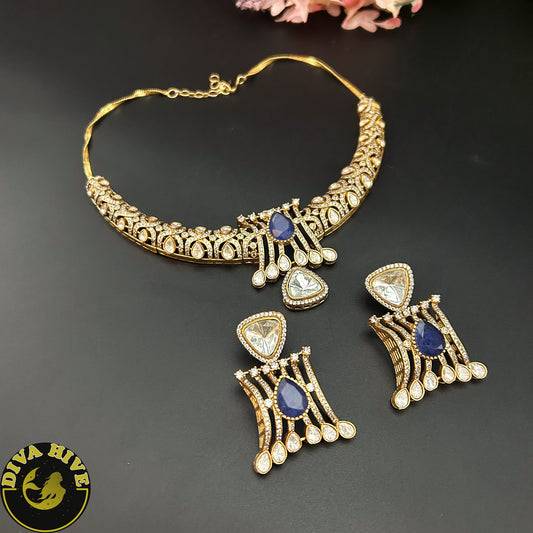 Tamanna Hasli Necklace - Necklace -Diva Exclusive, featured, moissanite, Necklace - Divahive