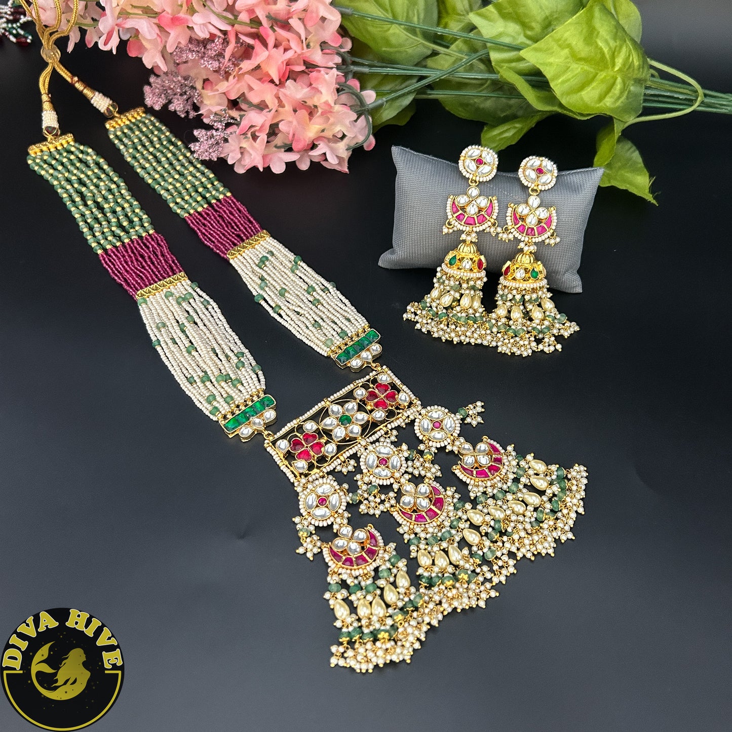 Chaahat Pachi Kundan Long Necklace