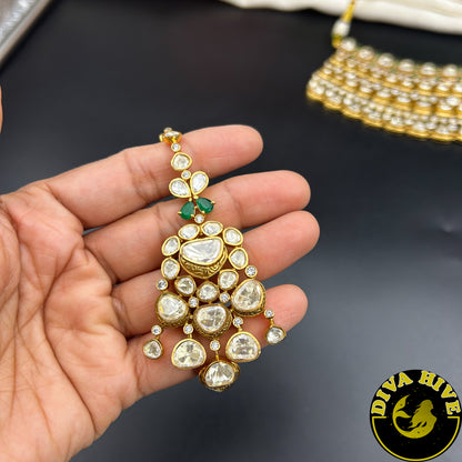 Noor 22K Gold Plated Bridal | Semi Bridal Choker Set