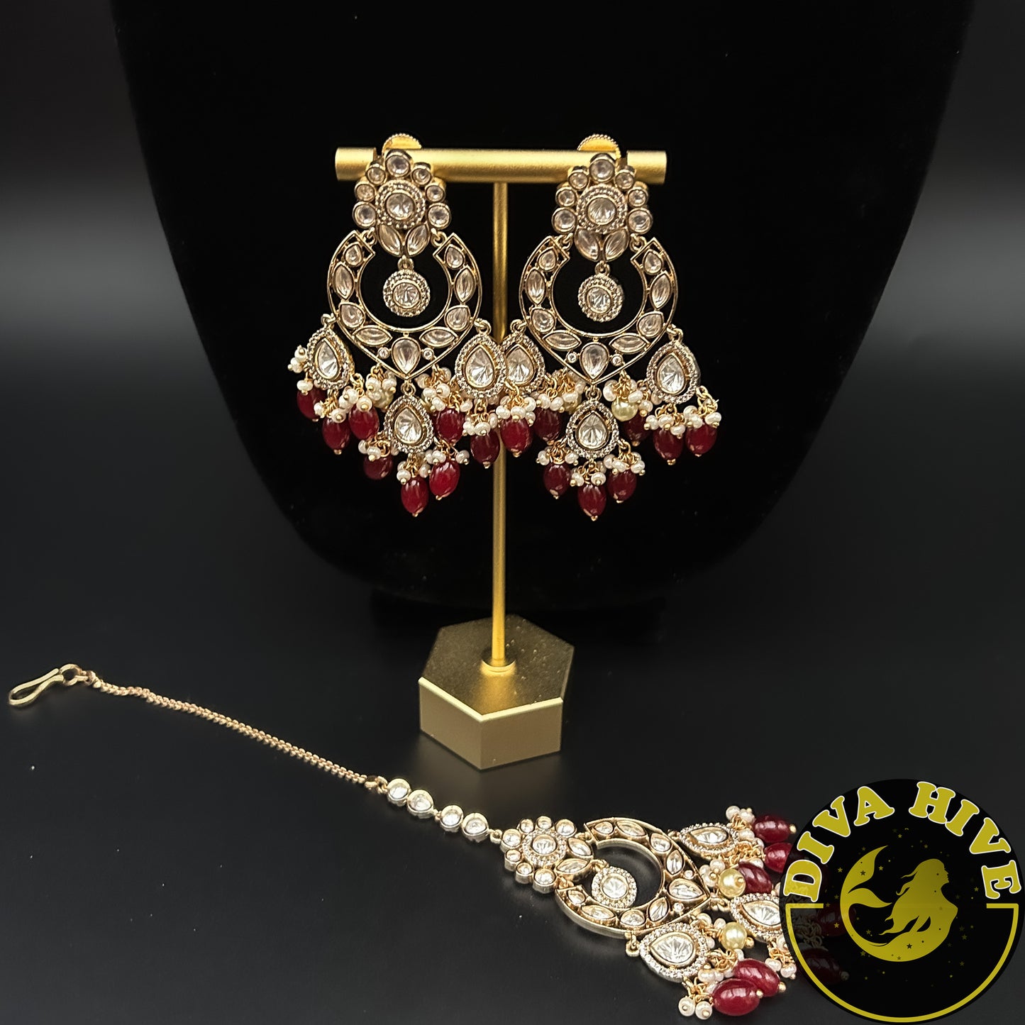 Maya Premium Kundan Necklace - Necklace -Kundan, Necklace - Divahive