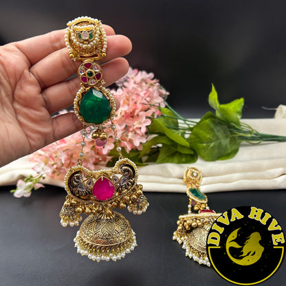 Chaahat Silver Jhumka