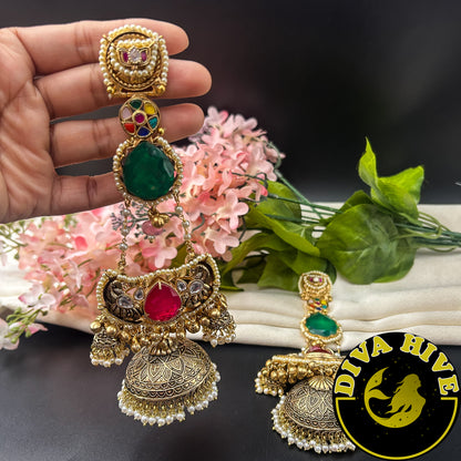 Chaahat Silver Jhumka