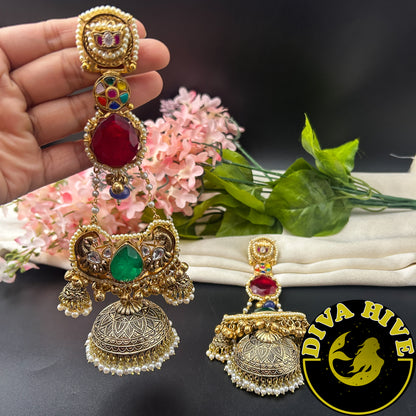 Chaahat Silver Jhumka