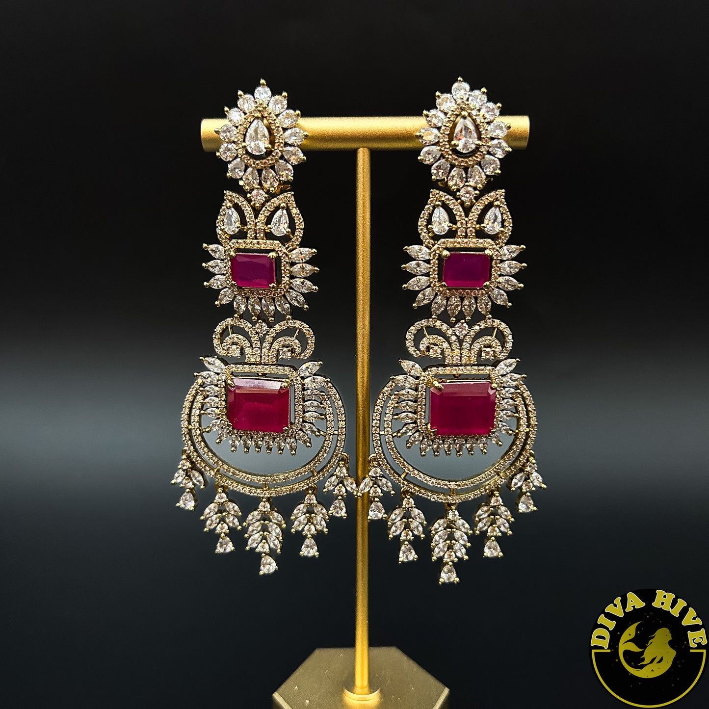 Katrina AD/CZ Earring -  -AD/CZ, Earring - Divahive