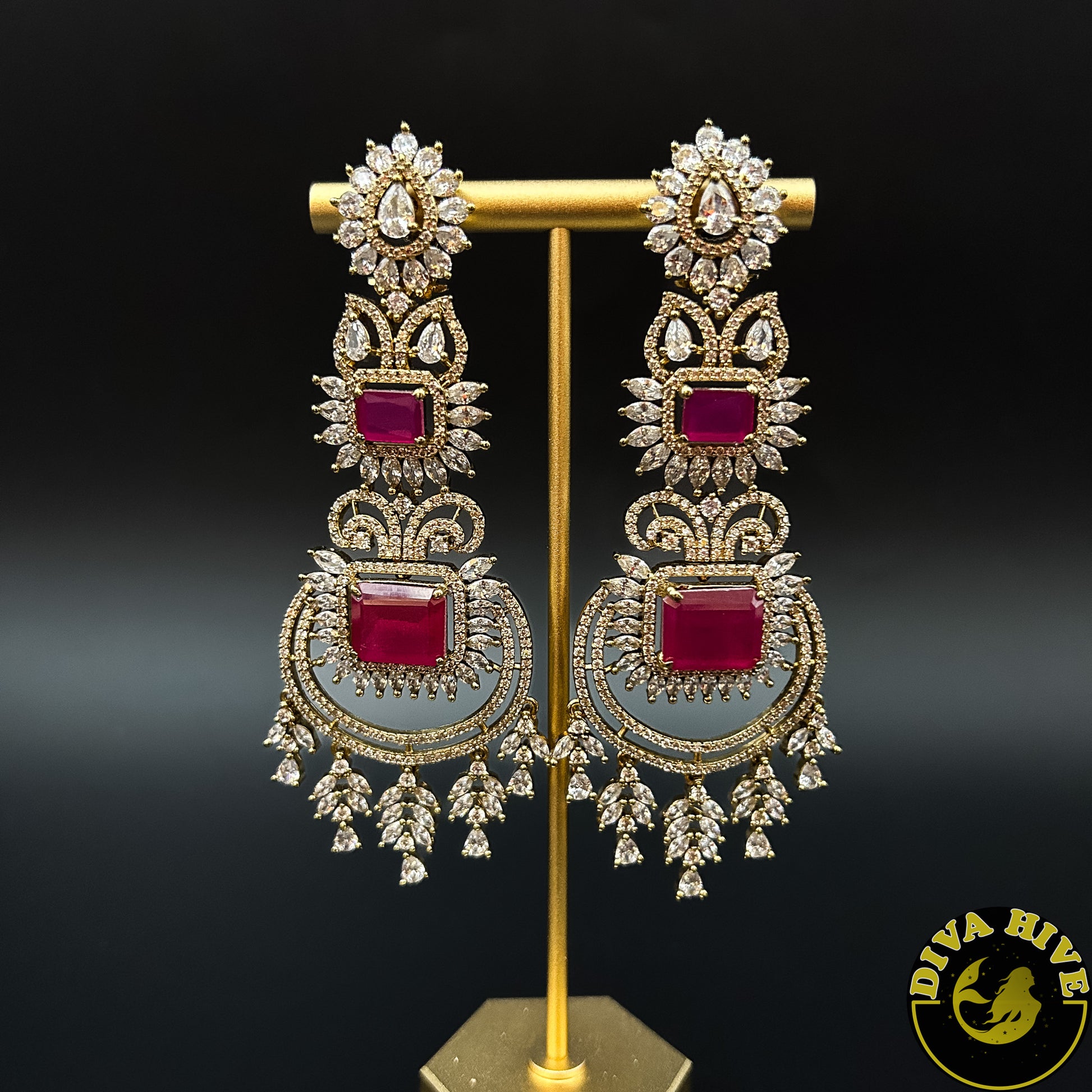 Katrina AD/CZ Earring -  -AD/CZ, Earring - Divahive