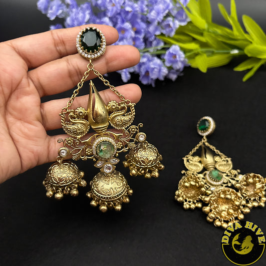 Aarzoo Fusion Earring - Earring -Diva Exclusive, Doublet, Earring, featured, Fusion - Divahive