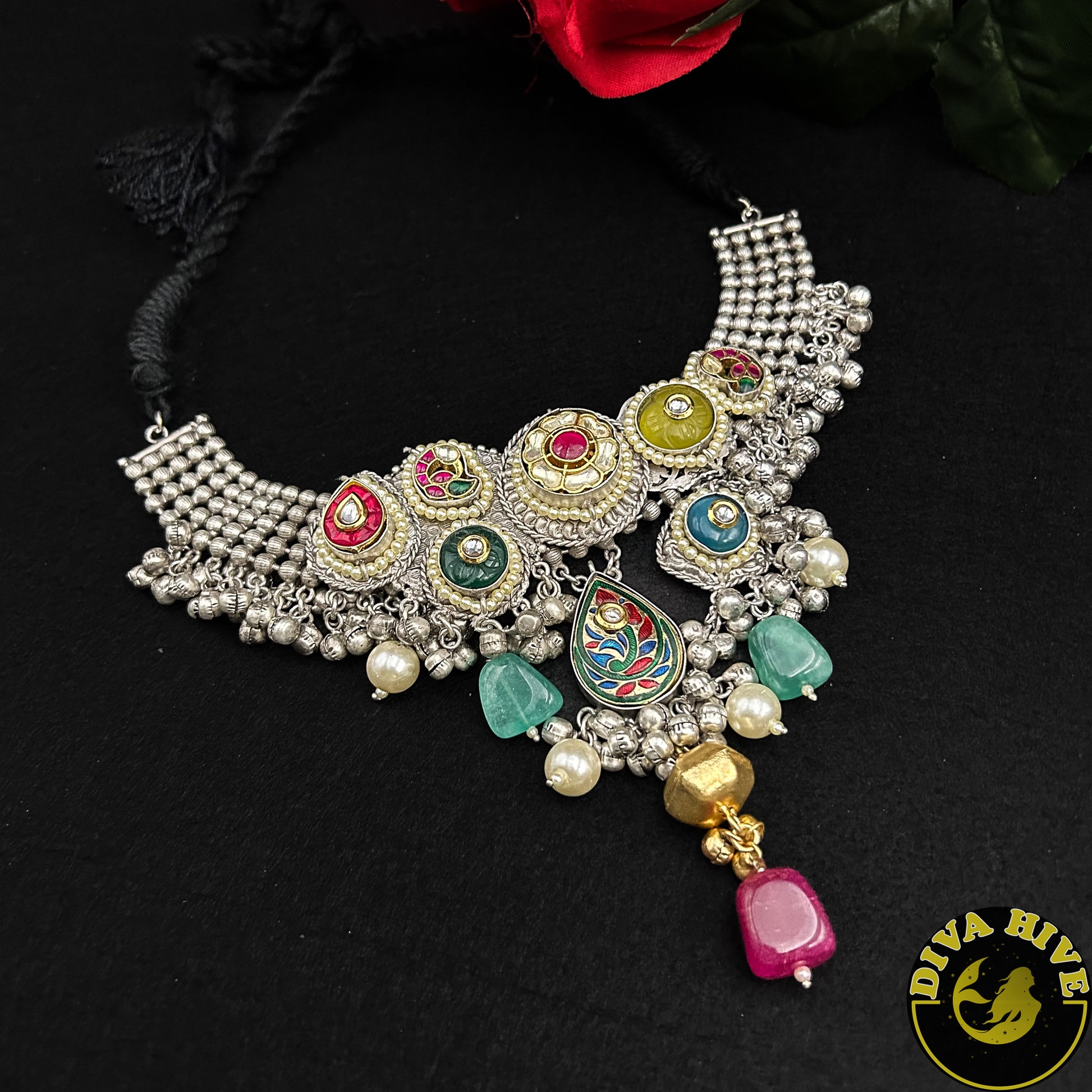 Nysa Fusion Necklace - Necklace -925Silver, Diva Exclusive, Fusion, Necklace, Silver - Divahive