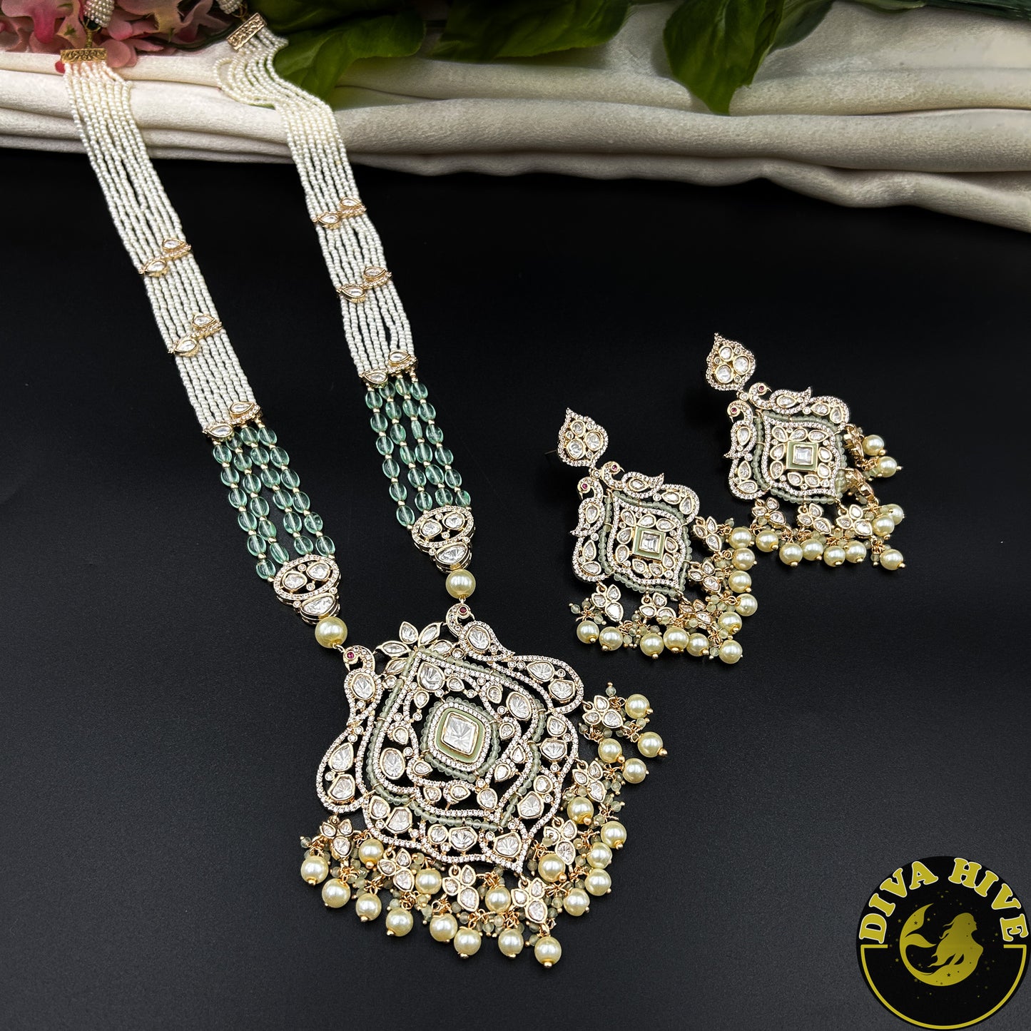 Sneh Long Premium Kundan Necklace Set