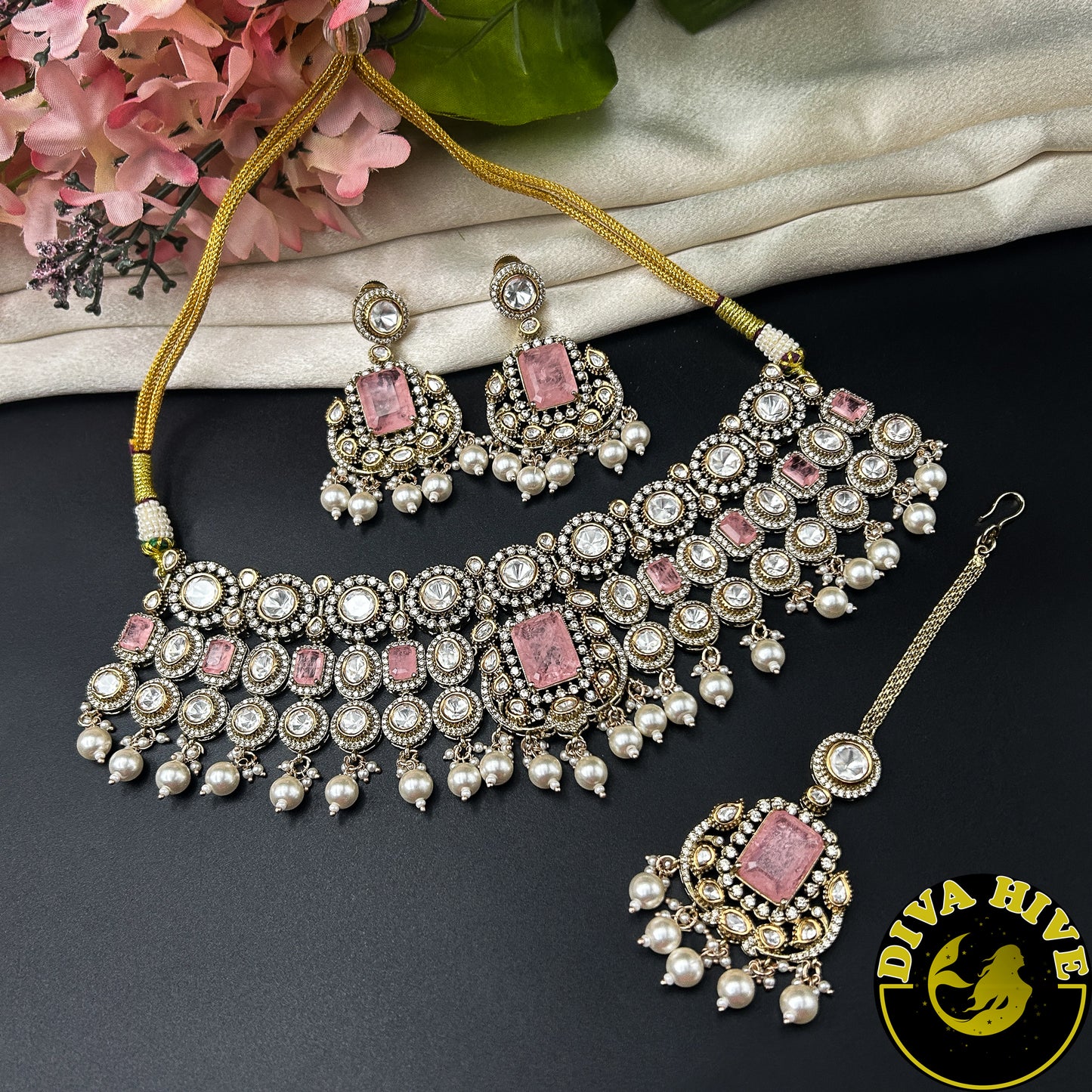 Tamanna Moissanite Necklace - Necklace -Diva Exclusive, featured, moissanite, Necklace - Divahive