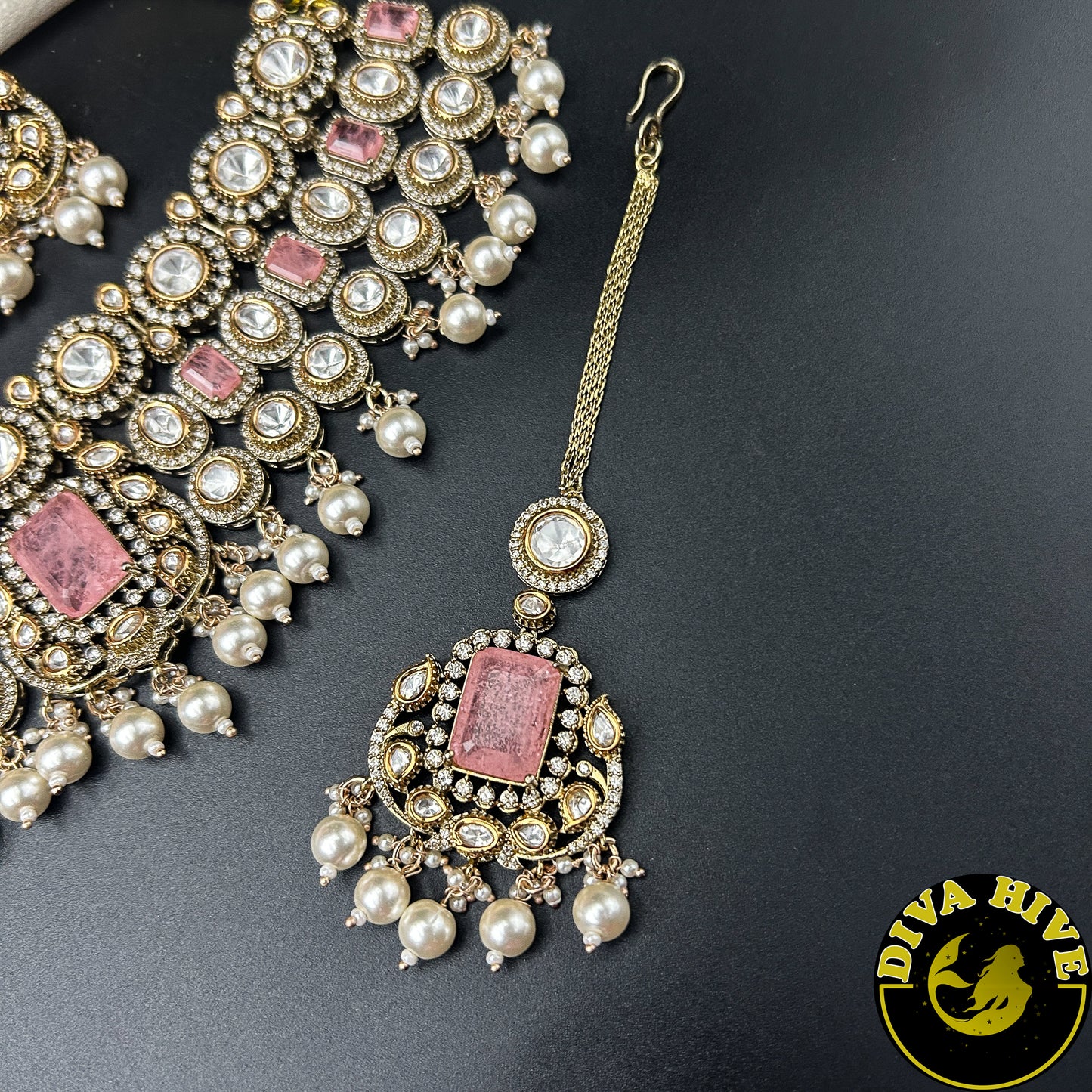 Tamanna Moissanite Necklace - Necklace -Diva Exclusive, featured, moissanite, Necklace - Divahive