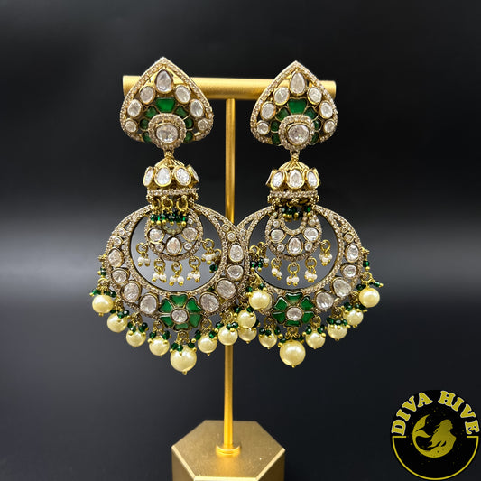 Aarzoo Statement Earring - Earring -Diva Exclusive, Earring, featured, moissanite - Divahive