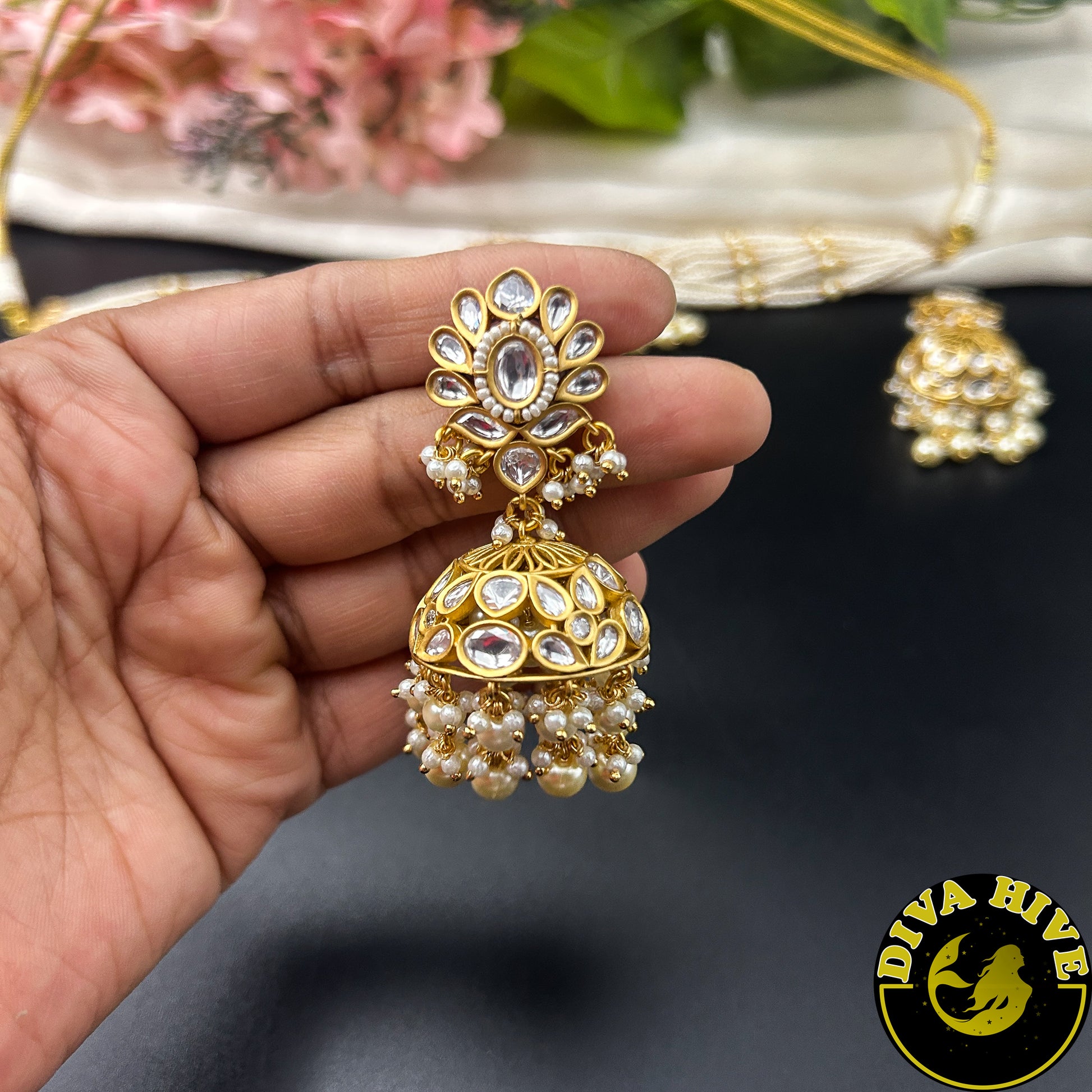 Kiara Pachi Choker - Necklace -Choker, Diva Exclusive, Kundan - Divahive