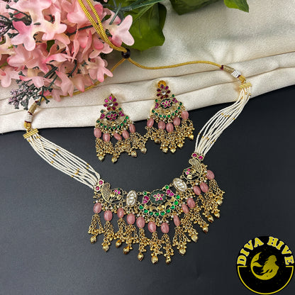 Kiara Pachi Choker - Necklace -Choker, Diva Exclusive, Kundan - Divahive