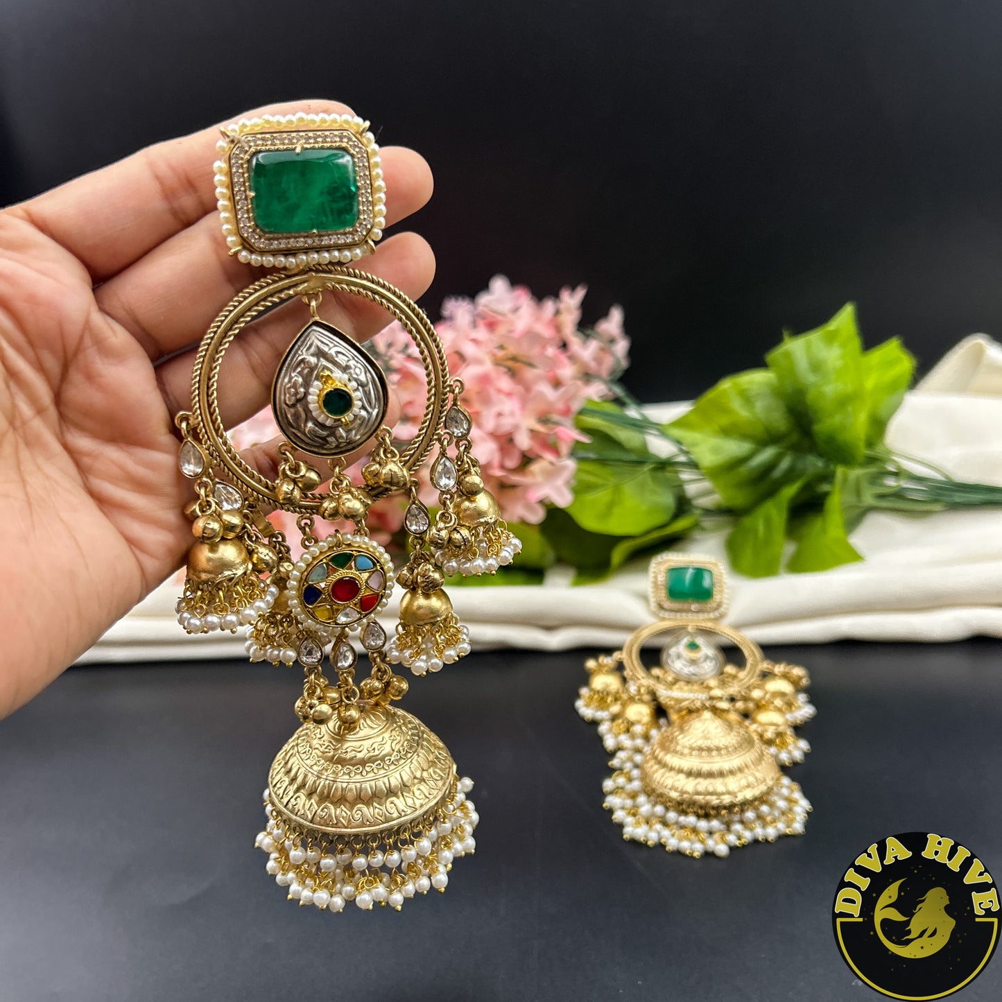 Tasha Fusion Jhumka
