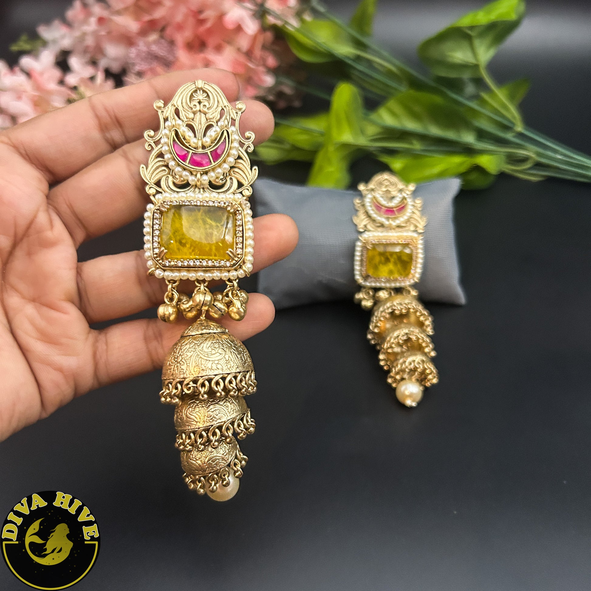 Adira Fusion Earring - Earring -["925Silver","Diva Exclusive","Earring","featured","Fusion","Silver"] - Divahive