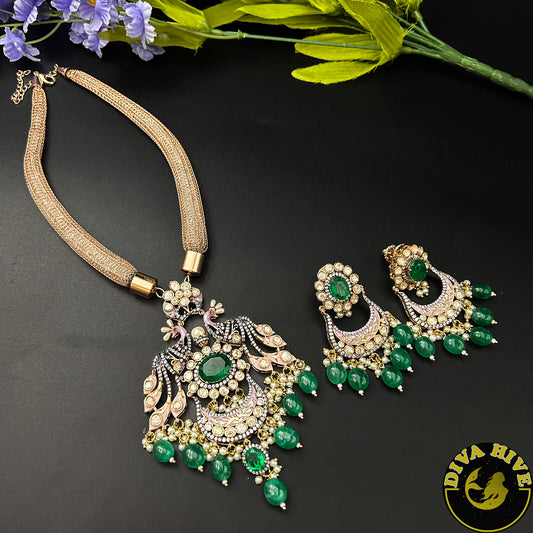 Tamanna Hasli Style Necklace - Necklace -Diva Exclusive, featured, moissanite, Necklace - Divahive