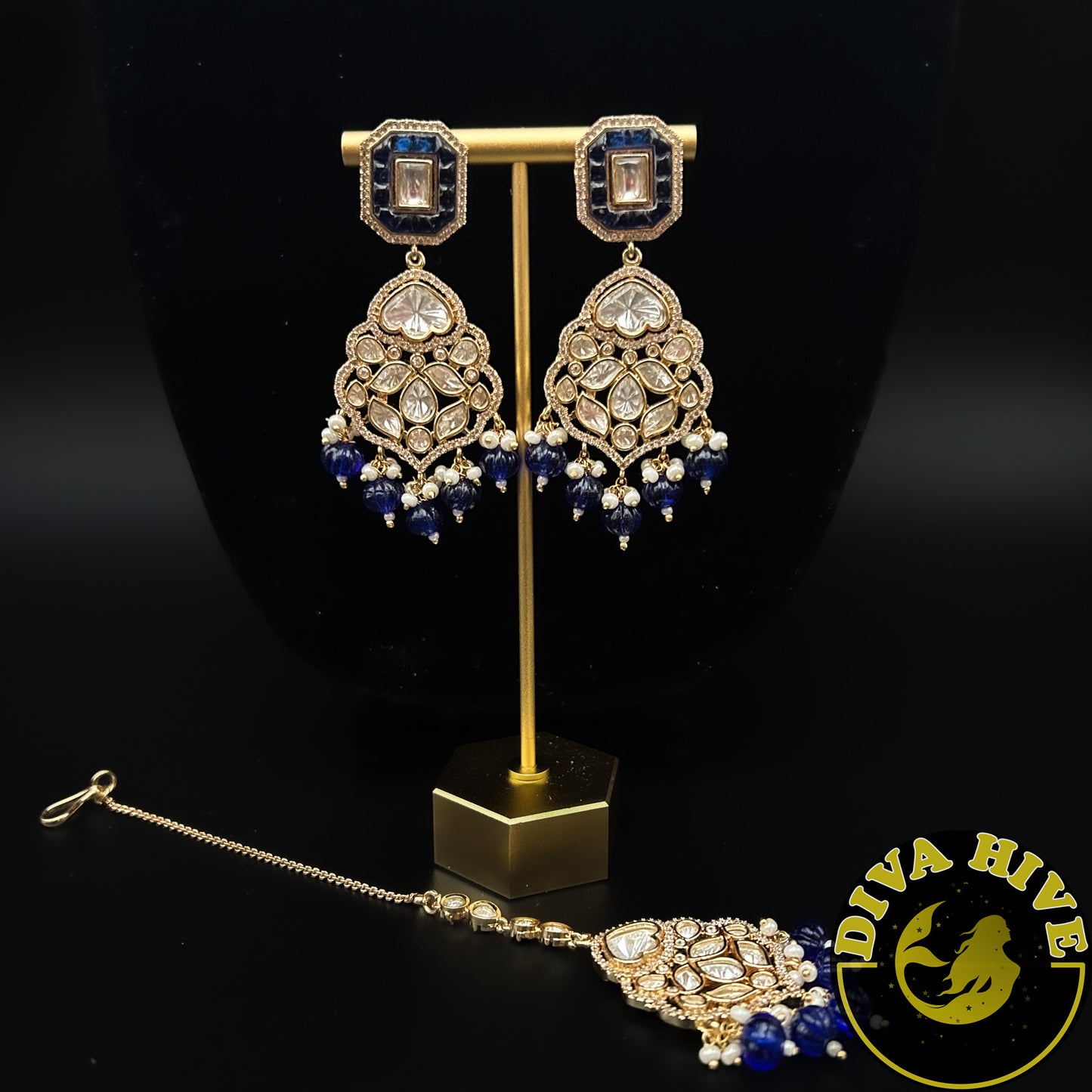 Anamika Kundan Choker | Bollywood Inspired - Necklace -Diva Exclusive, Doublet, Kundan, moissanite, Necklace - Divahive