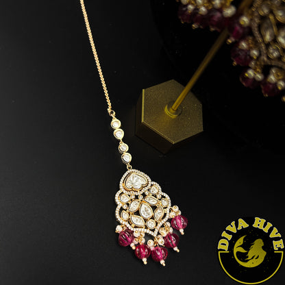 Anamika Kundan Choker | Bollywood Inspired - Necklace -Diva Exclusive, Doublet, Kundan, moissanite, Necklace - Divahive