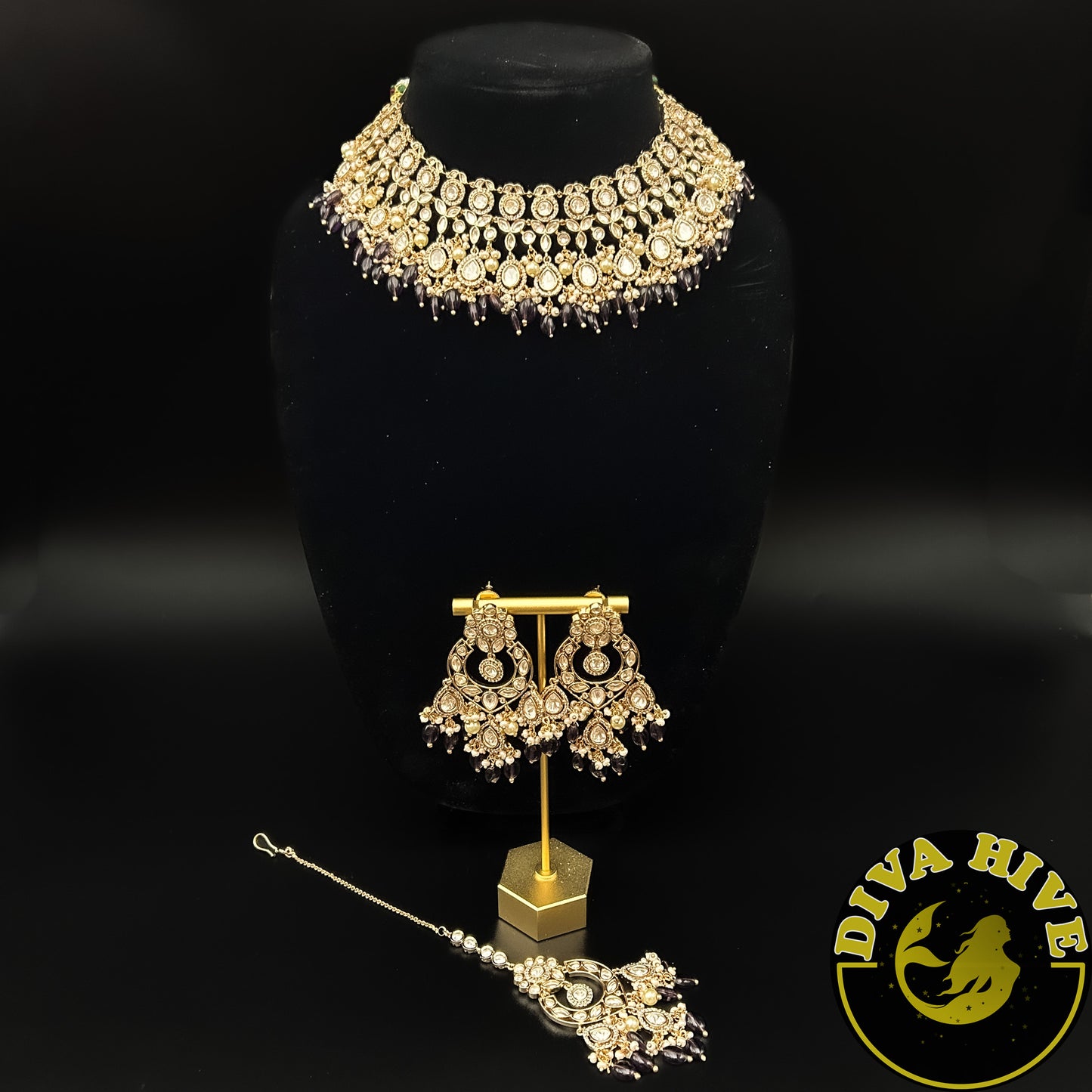 Maya Premium Kundan Necklace - Necklace -Kundan, Necklace - Divahive