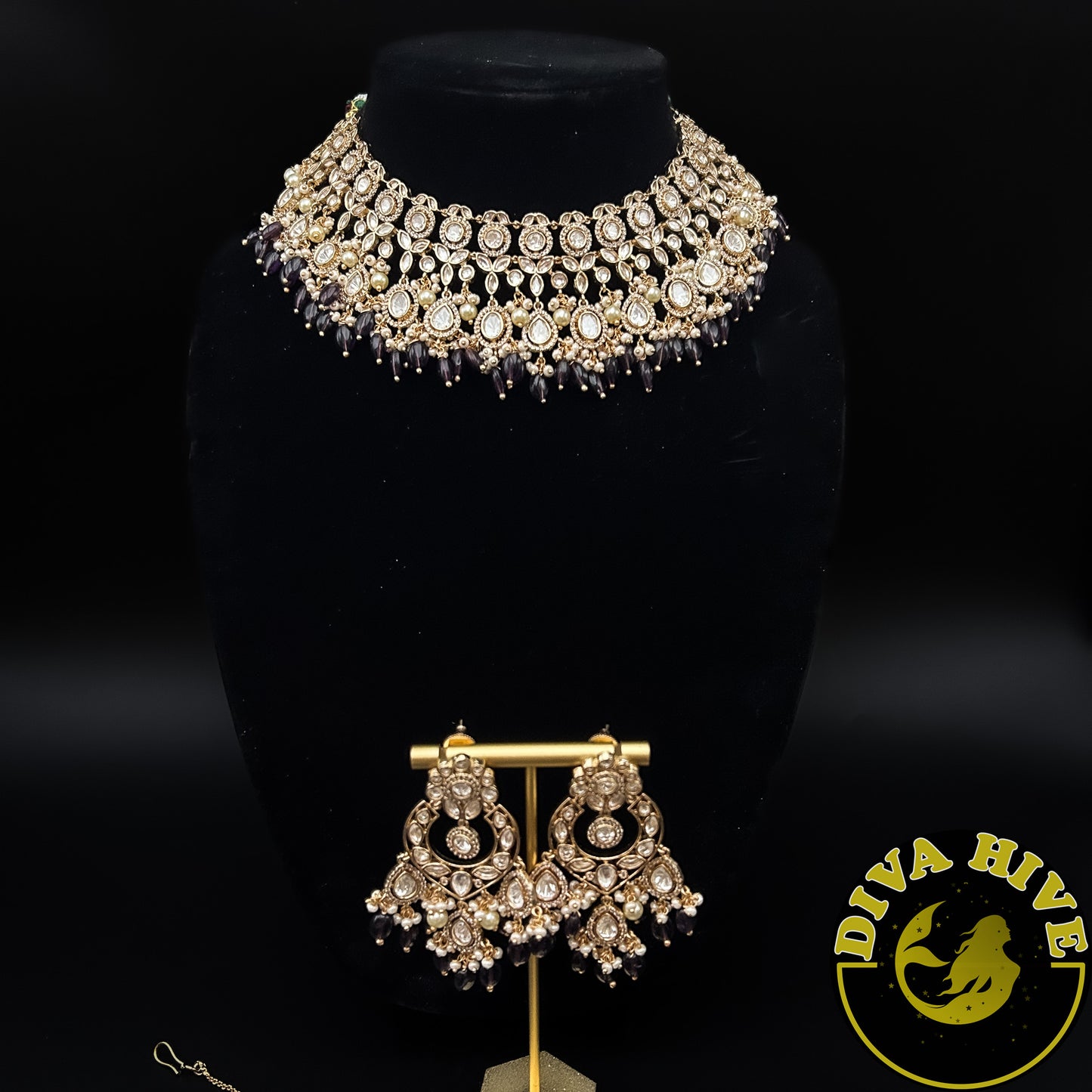 Maya Premium Kundan Necklace - Necklace -Kundan, Necklace - Divahive