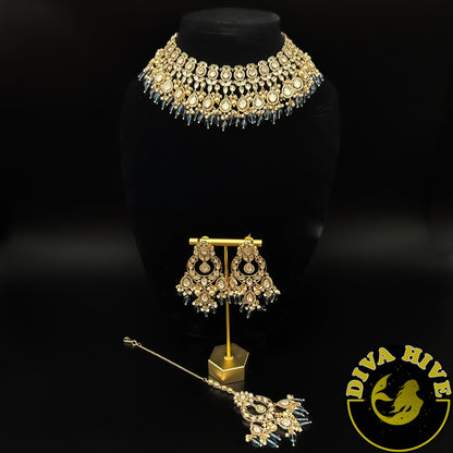 Maya Premium Kundan Necklace - Necklace -Kundan, Necklace - Divahive