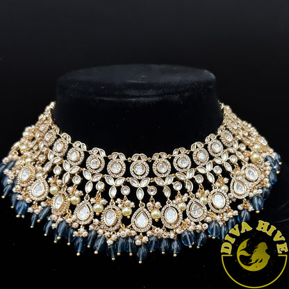 Maya Premium Kundan Necklace - Necklace -Kundan, Necklace - Divahive