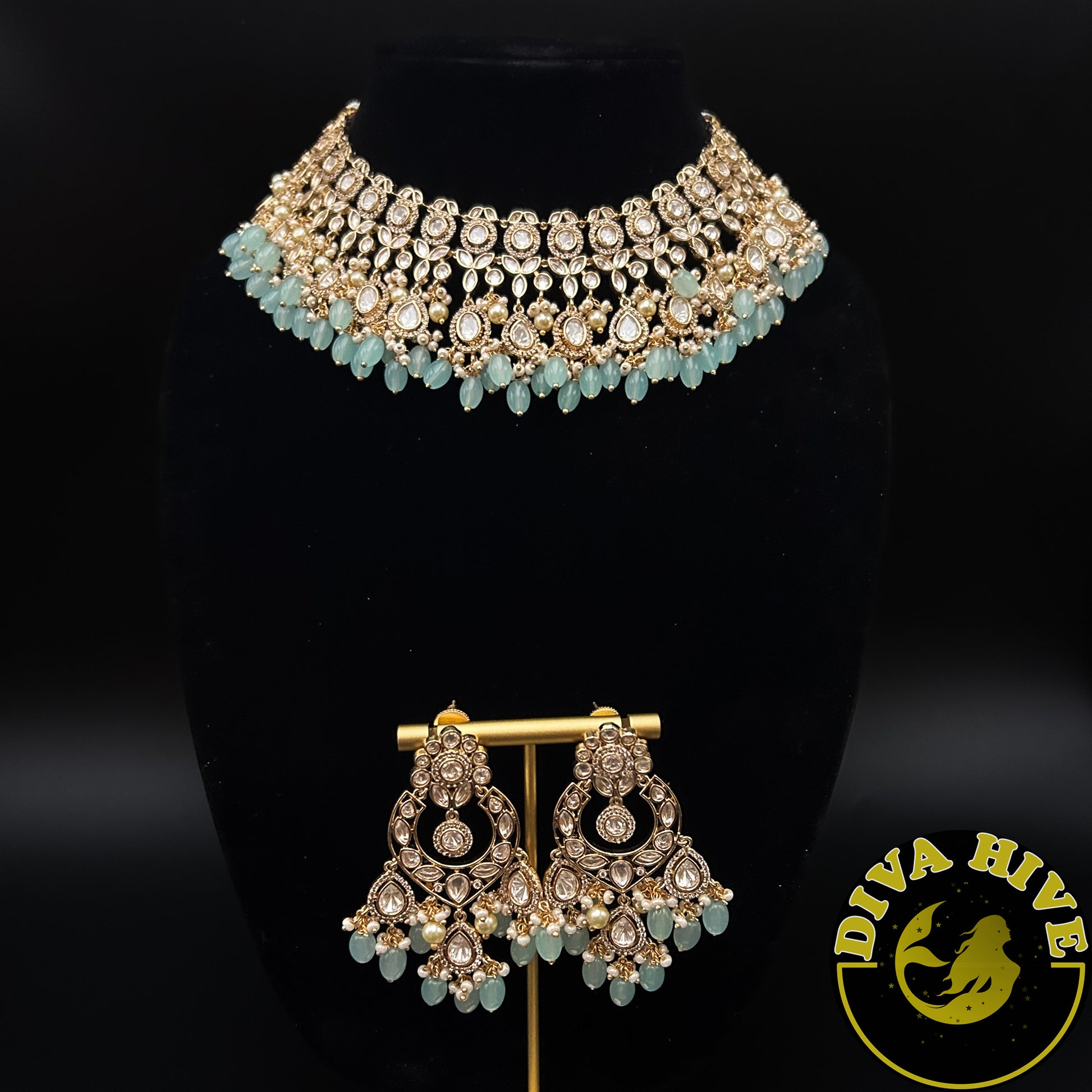 Maya Premium Kundan Necklace - Necklace -Kundan, Necklace - Divahive