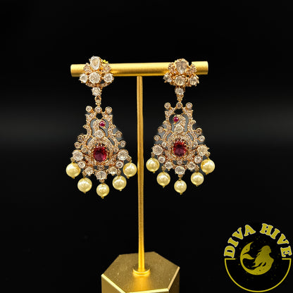 Morni Moissanite Earring | Designer Earring | Exclusive Earring - Earring -Diva Exclusive, Earring, moissanite - Divahive