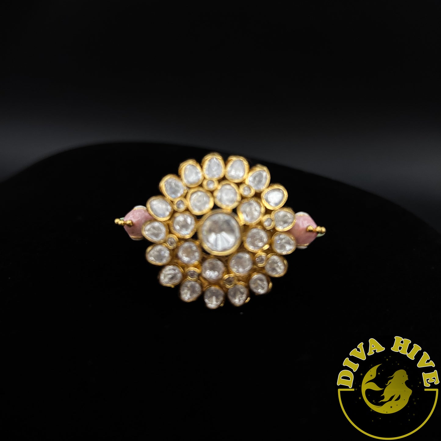 Adira Ring - Maangtikka -Accessories, Diva Exclusive, Finger Ring, moissanite - Divahive