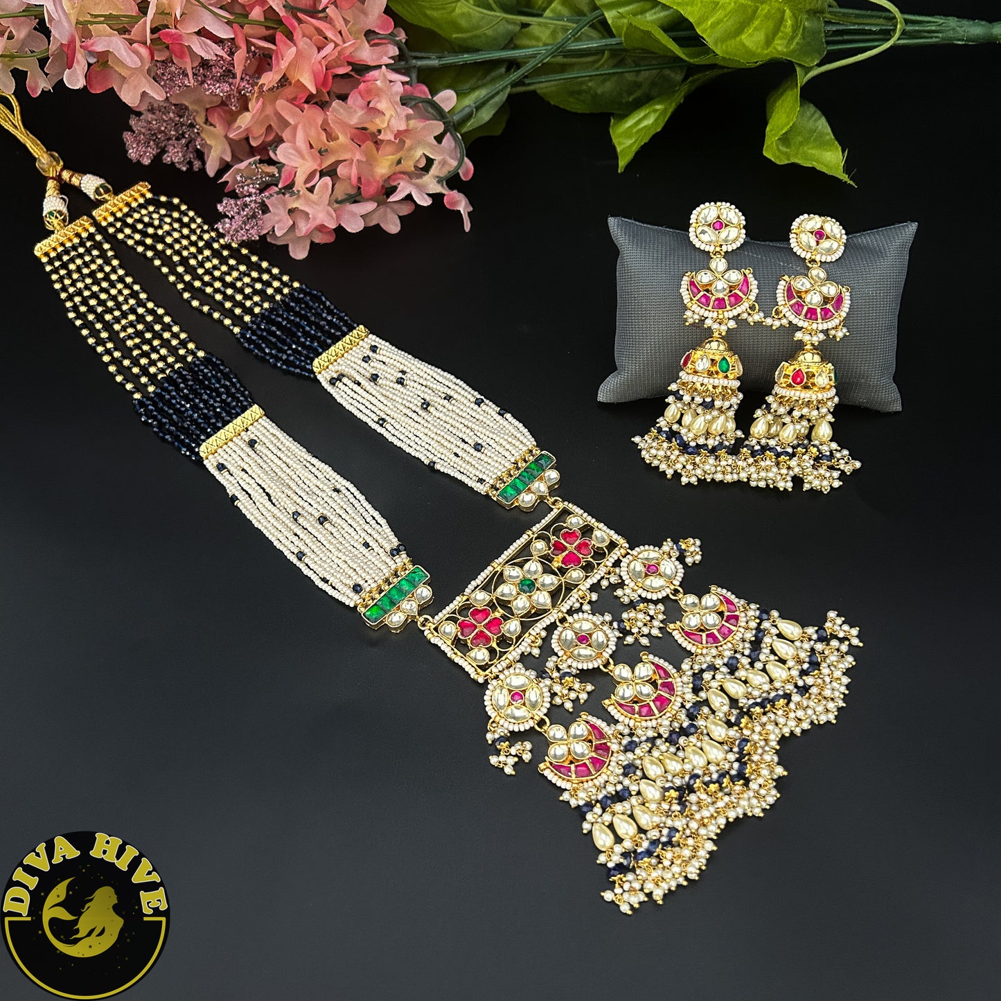 Chaahat Pachi Kundan Long Necklace