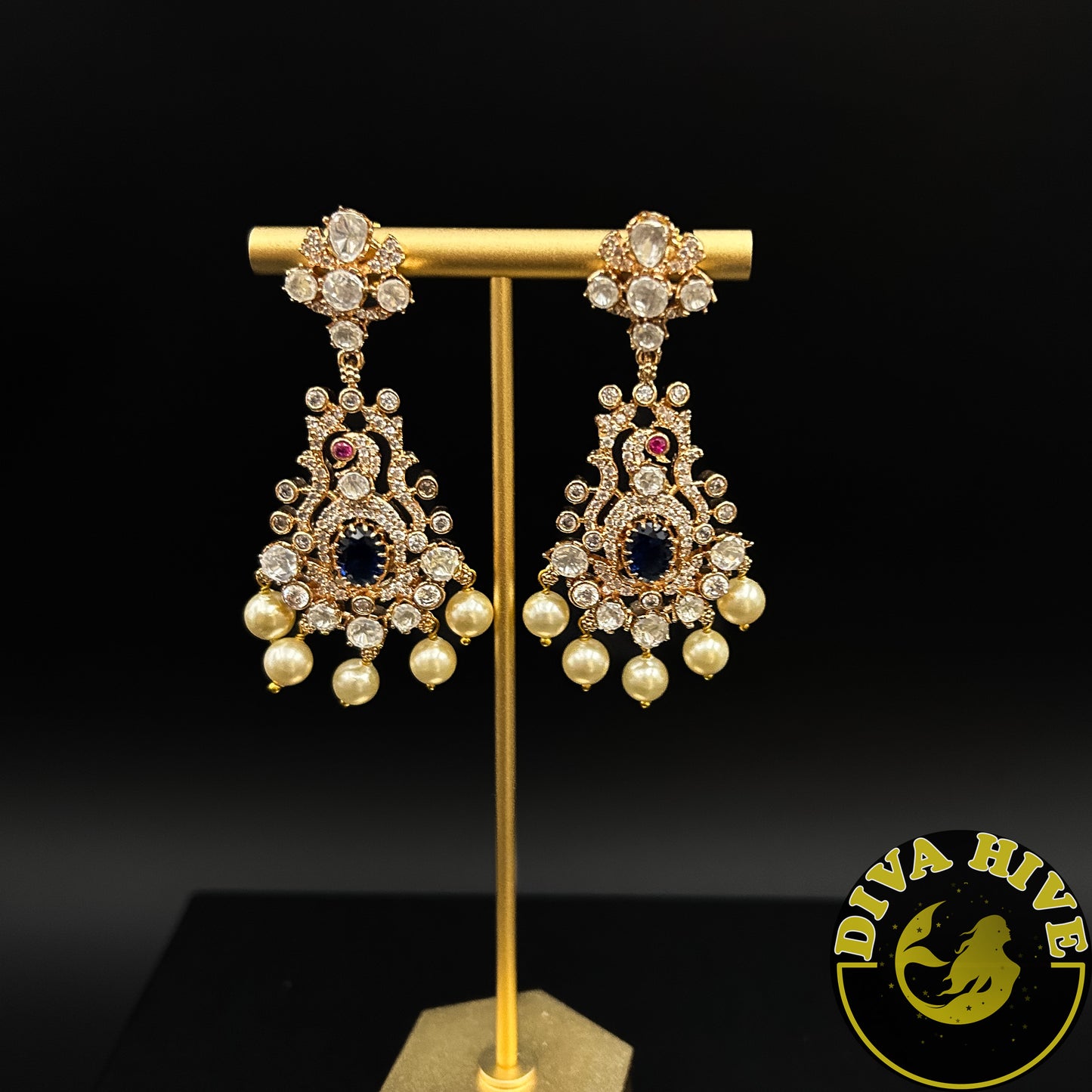 Morni Moissanite Earring | Designer Earring | Exclusive Earring - Earring -Diva Exclusive, Earring, moissanite - Divahive