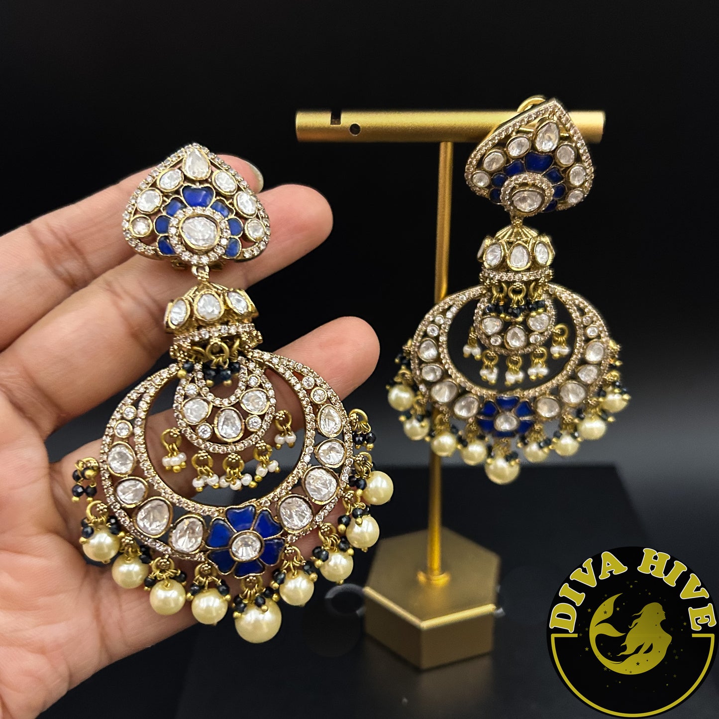 Aarzoo Statement Earring - Earring -Diva Exclusive, Earring, featured, moissanite - Divahive