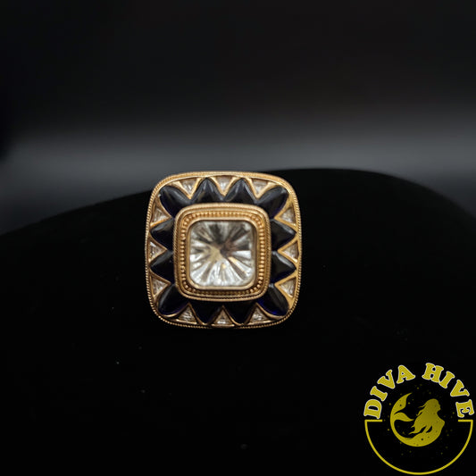 Kalakriti Ring - Finger Ring -Accessories, Diva Exclusive, Finger Ring, moissanite - Divahive