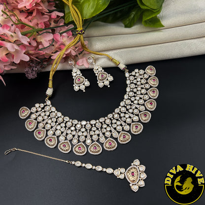 Zoya Gold Plated Kundan Necklace Set