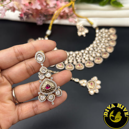 Zoya Gold Plated Kundan Necklace Set