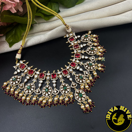 Padma Moissanite Bridal/Semi Bridal Choker