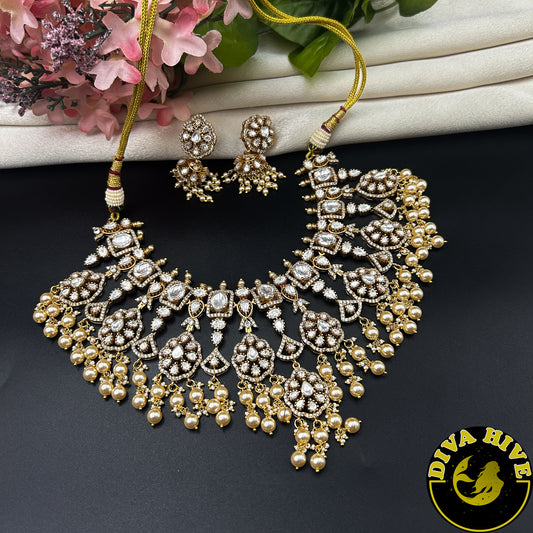 Padma Moissanite Bridal/Semi Bridal Choker