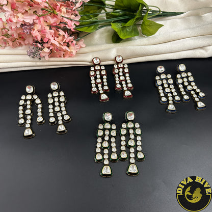 Moissanite Statement Earring | Diva Exclusive Earring | Designer Earring