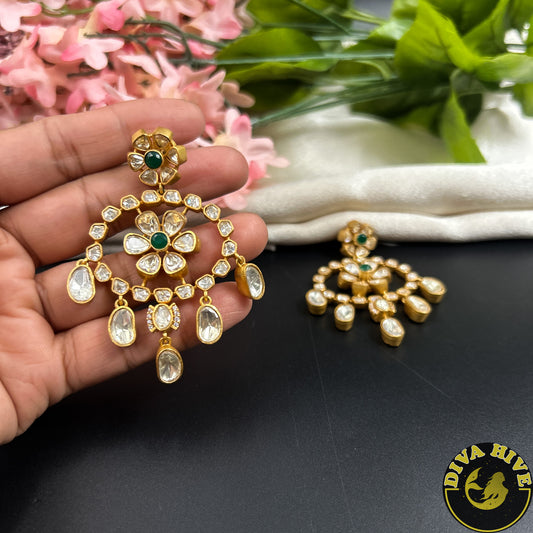 Sneh Moissanite Earring | Designer Earring | Exclusive Earring