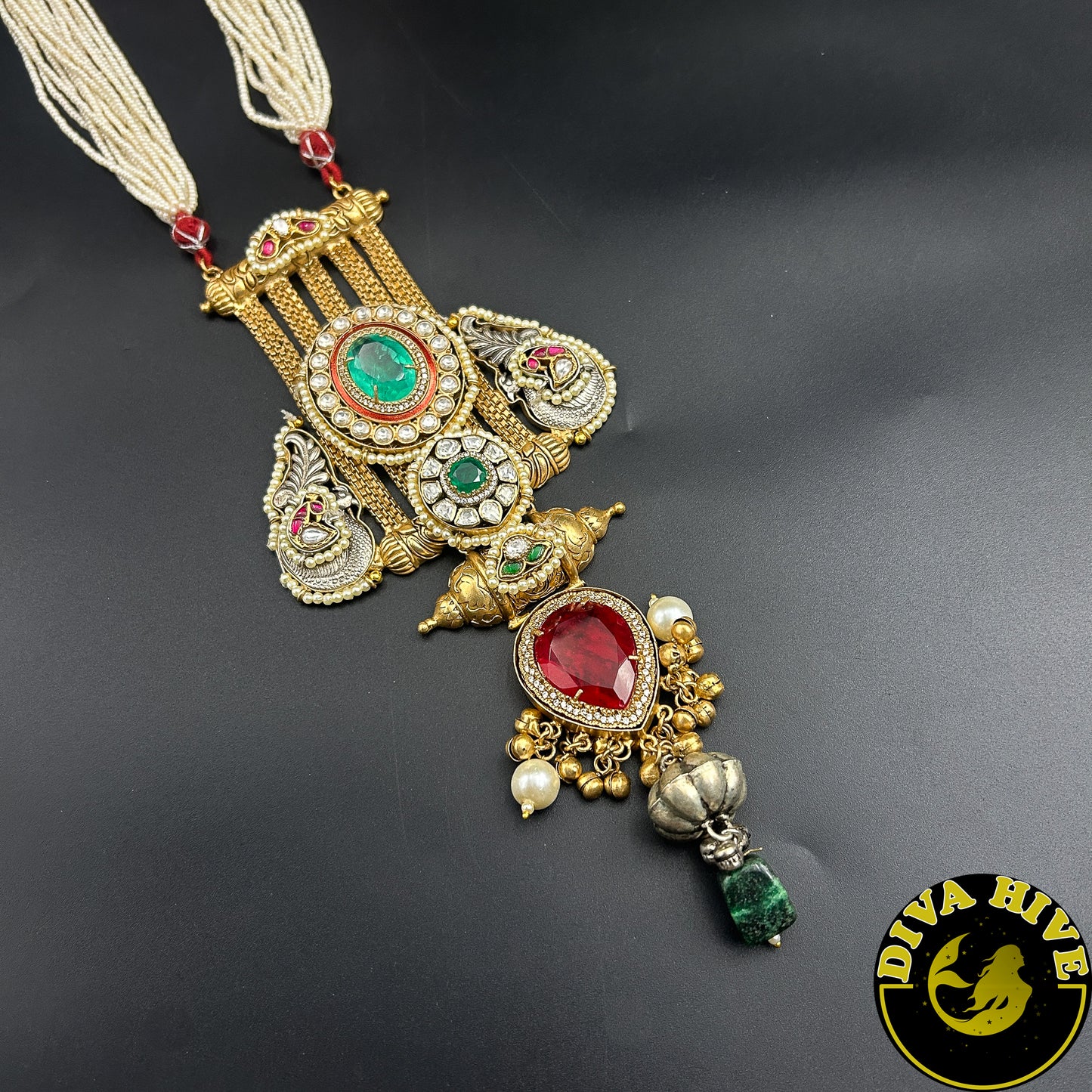 Paakhi Long Fusion Necklace - Necklace -["925Silver","Diva Exclusive","featured","Fusion","Necklace"] - Divahive