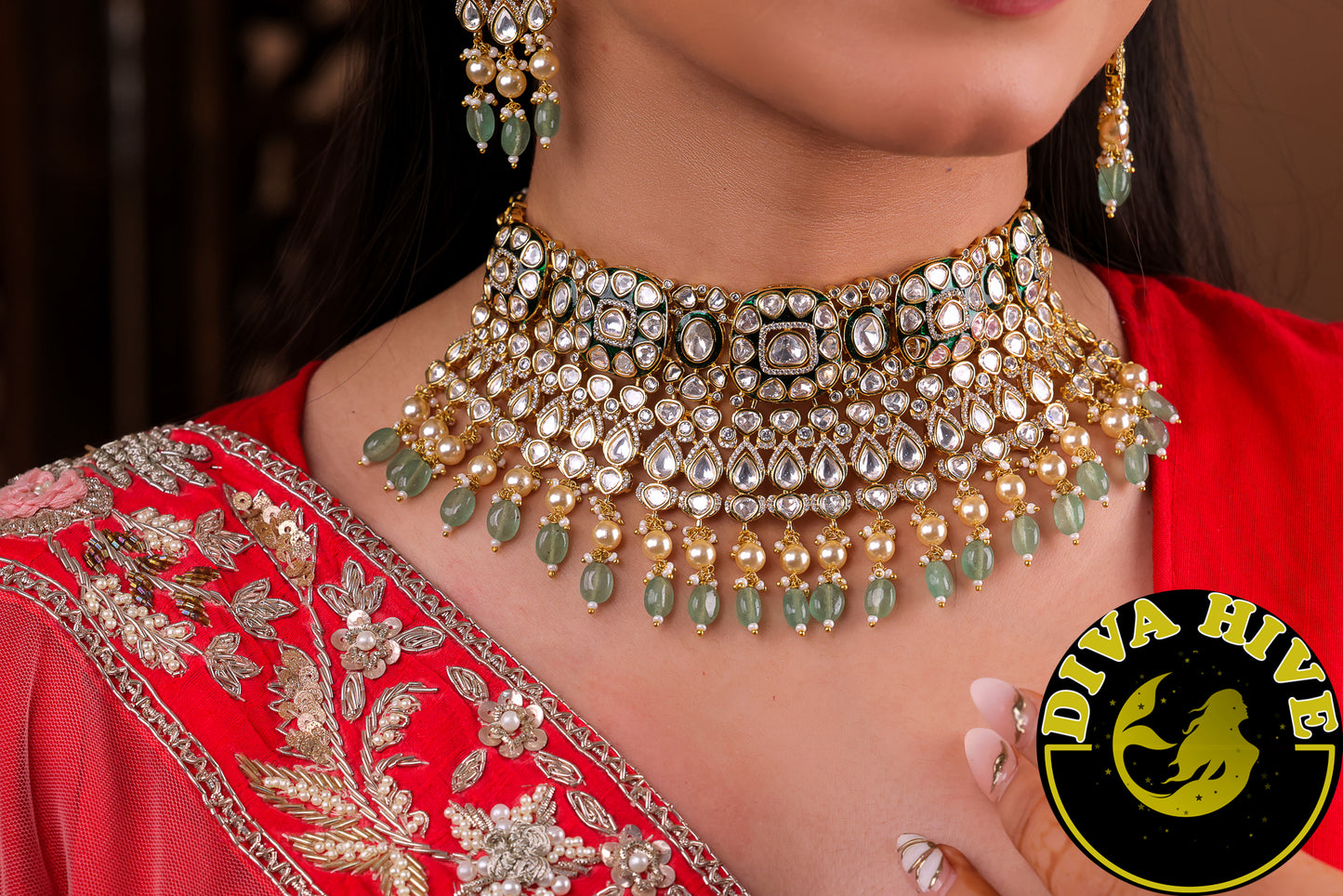 Aarohi Enamel Choker