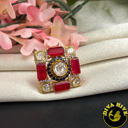 Zeenat Adjustable Ring