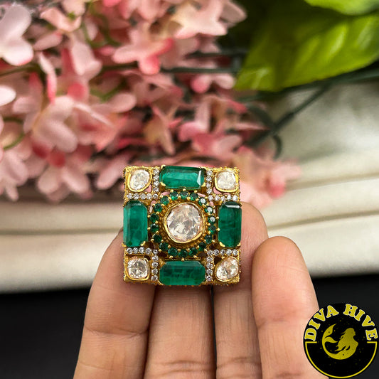 Zeenat Adjustable Ring